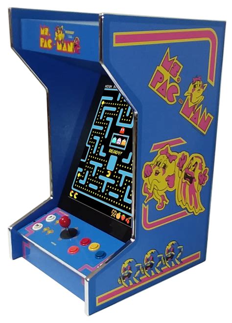 ms pac man upright bartoptabletop arcade machine   classic games ebay