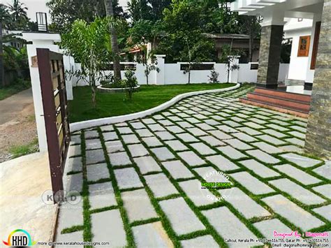 landscaping designs  diagonals kerala home design  floor plans