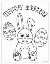 Coloring Easter Printable Printables Paint sketch template