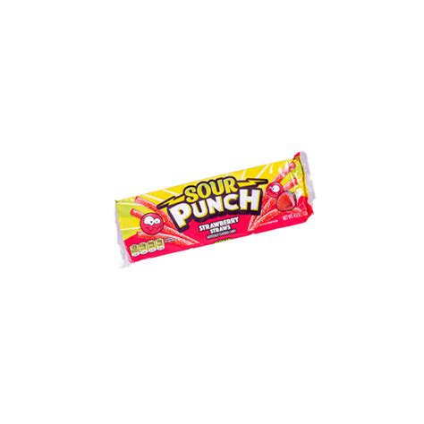 Sour Punch Strawberry Straws 128g Sweetzy