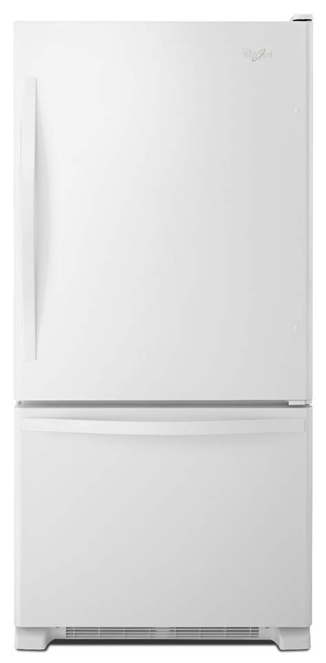 Whirlpool® 19 Cu Ft White Bottom Freezer Refrigerator Advanced