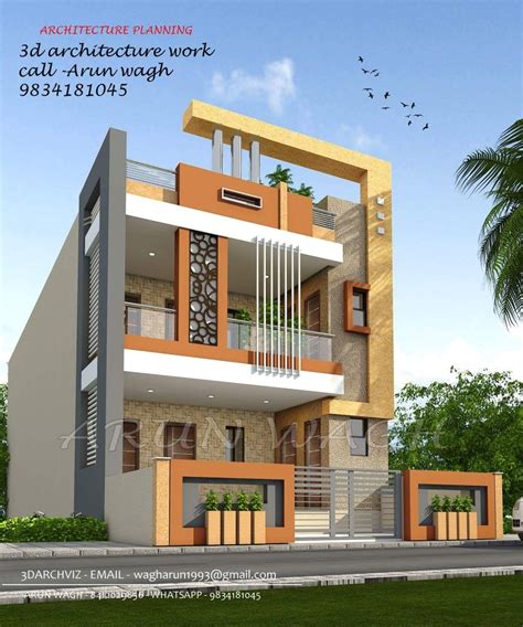 front elevation home exterior design india