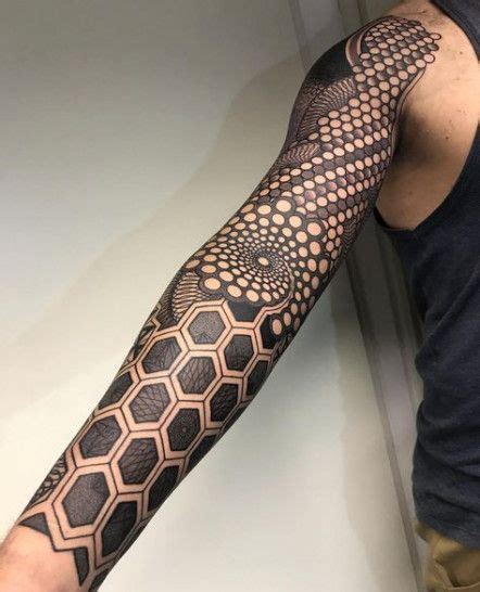 16 Ideas For Tattoo Geometric Hexagon Tat Tattoo Geometric Sleeve