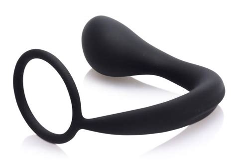 Explorer Ii Prostate Stimulator And Cock Ring Black On