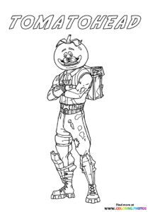 tomatohead fortnite coloring pages  kids