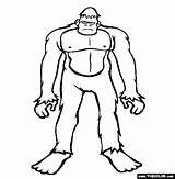 Bigfoot Coloring Pages Outline Online Color Clipart Sasquatch Cryptids Finding Printable Drawing Thecolor Popular Monster Gif Kids Coloringhome Visit Webstockreview sketch template