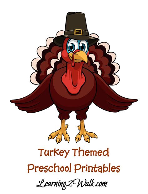 turkey printable preschool kit thanksgiving preschool printable