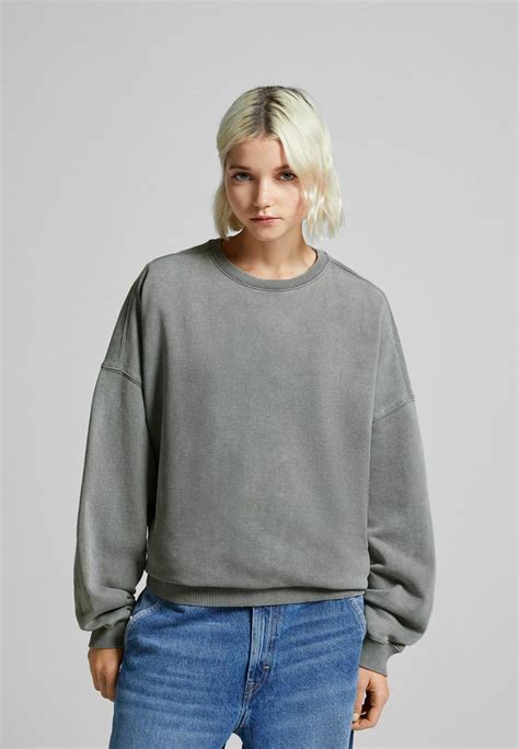 bershka sweatshirt greygrau zalandoat