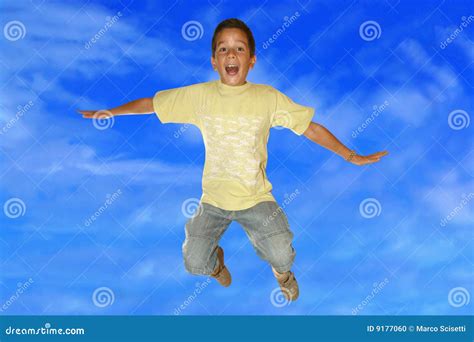 happy jumping stock photo image  emotion positive