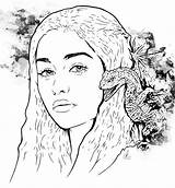 Game Thrones Coloring Daenerys Pages Drawings Book Deviantart Easy Drawing Throne Adults Colouring Games sketch template