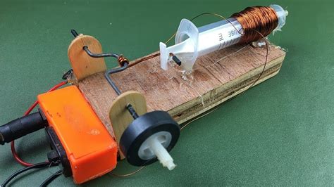 easy experiment science project electric motor    solenoid