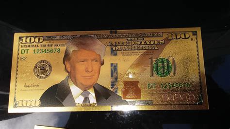 buy    sale  ended  denomination  gold trump bank notes   gold