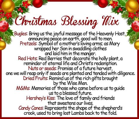 christmas blessing mix bag labels diy favor christmas etsy