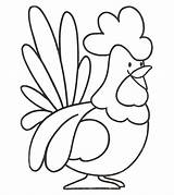 Rooster Coloring Pages Printable Cute sketch template