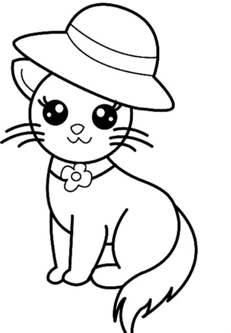 printable cute baby kitten coloring pages sda