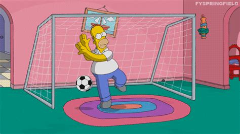 homer simpson soccer find and share on giphy