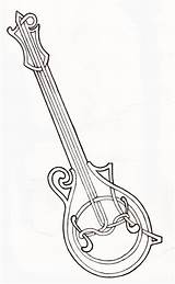 Mandolin Drawing Getdrawings sketch template