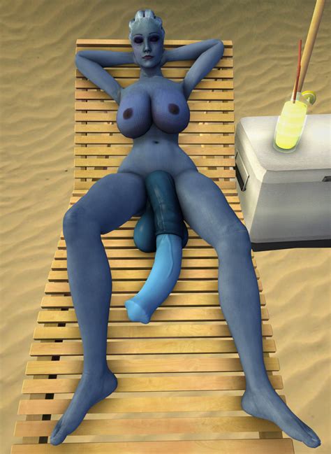 rule 34 1futa 3d alien asari beach blue skin dickgirl futa only