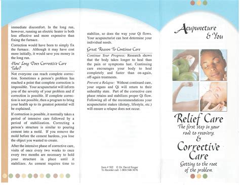 patient brochures acupuncture  tampa