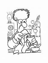 Scientist Coloring Pages Printable sketch template