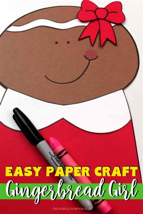 Free Printable Gingerbread Girl Paper Craft