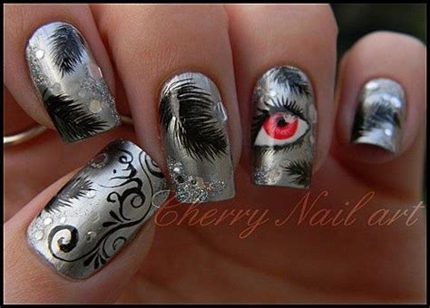 nail art black swan inspired easy nail art cool nail art nail art