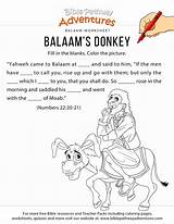 Donkey Balaam Bible Worksheet Coloring School Sunday His Lesson Printable Kids Worksheets Pages Activities Preschool Lessons Sabbath Homeschoolers Kindergarten Visit sketch template