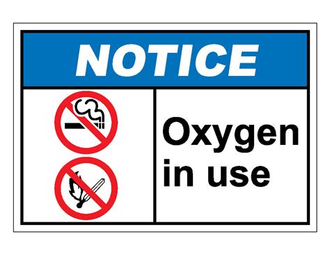 notice oxygen   sign veteran safety solutions
