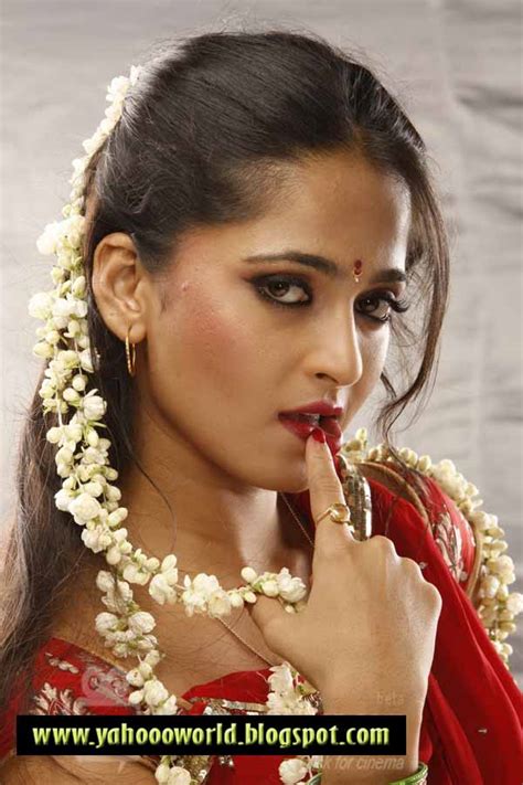 Hot N Sexy Anushka Shetty Red Saree Academic Nudes Of