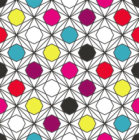 creative hexagon seamless pattern vector  vector  encapsulated