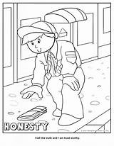 Honesty Integrity Scouts Kindergarten Cooperation Coloringhome Azcoloring sketch template