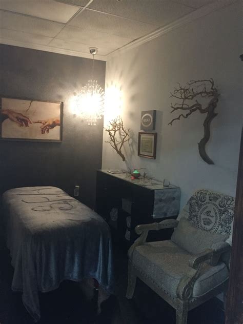 cozy massage room massage room hair salon purple color reflection