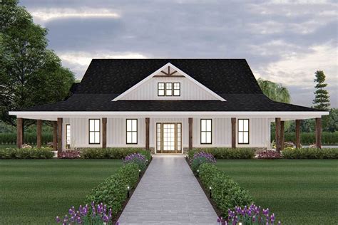 exclusive ranch home plan  wrap  porch  architectural designs house plans