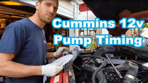 set  cummins injection pump timing overviewinsight youtube