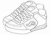 Shoes Coloring Shoe Pages Pair Tennis Color Drawing Converse Printable Template Getdrawings Print Getcolorings sketch template