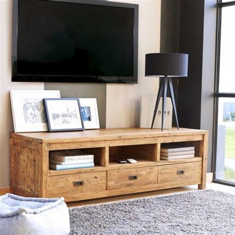 meuble tv en bois de teck recycle  cargo avec images mobilier de salon meuble tv bois