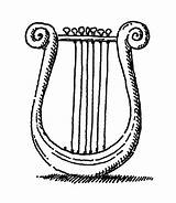 Lyre Drawing Trust Never Rol Journey Clipartmag Instruments Musical sketch template