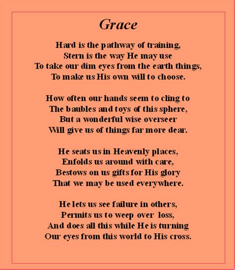 christian poem grace dailystrength