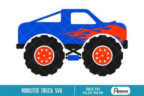 monster truck svg  truck vector file  svgs design bundles