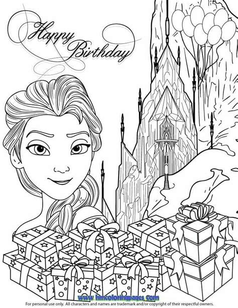 frozen coloring pages birthday coloring pages cartoon coloring
