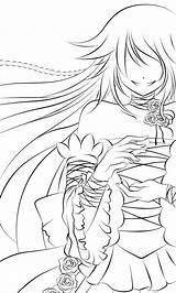Pandora Hearts Coloring Pages Lineart Alyss Essence Drifting Anime Deviantart Visit sketch template