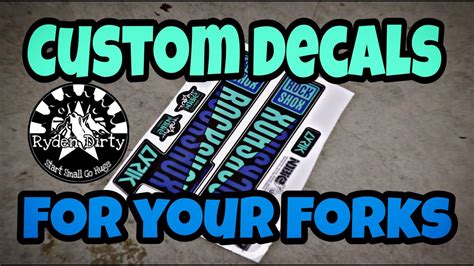 custom decals   forks youtube