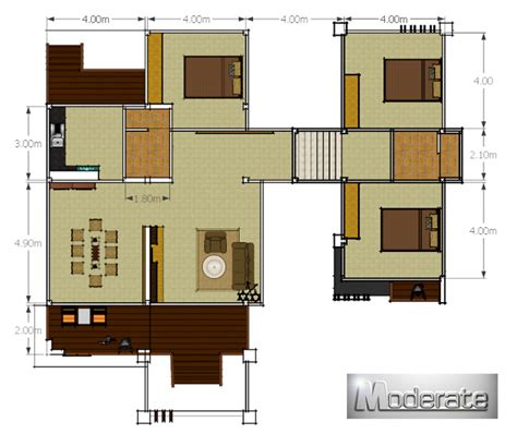 modern single storey house  provision  basement room