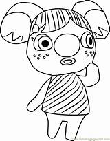 Animal Crossing Alice Coloring Pages Coloringpages101 sketch template