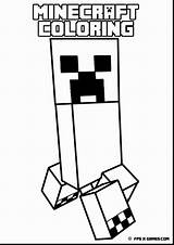 Minecraft Coloring Pages Printable Creeper Color Getcolorings Print sketch template