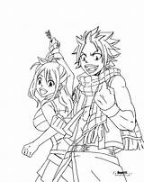 Tail Fairy Natsu Lucy Coloring Pages Anime Color Dragneel Deviantart Manga Printable Erza Drawings Popular sketch template