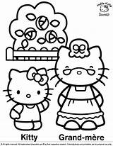 Kitty Hello Coloring Colouring Pages Sheet Kids Library sketch template