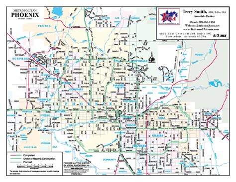 phoenix arizona city map phoenix arizona mappery