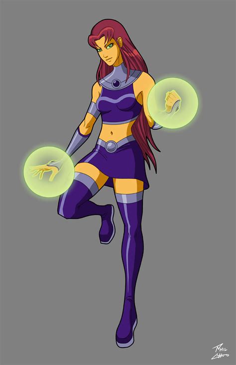 starfire commission by phil cho on deviantart