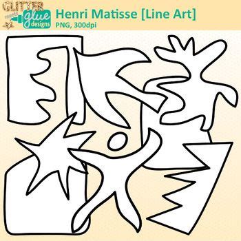 henri matisse shapes clip art collage cutout shapes  art lessons